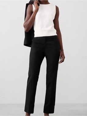 Banana Republic Black Slim Straight Dress Pants